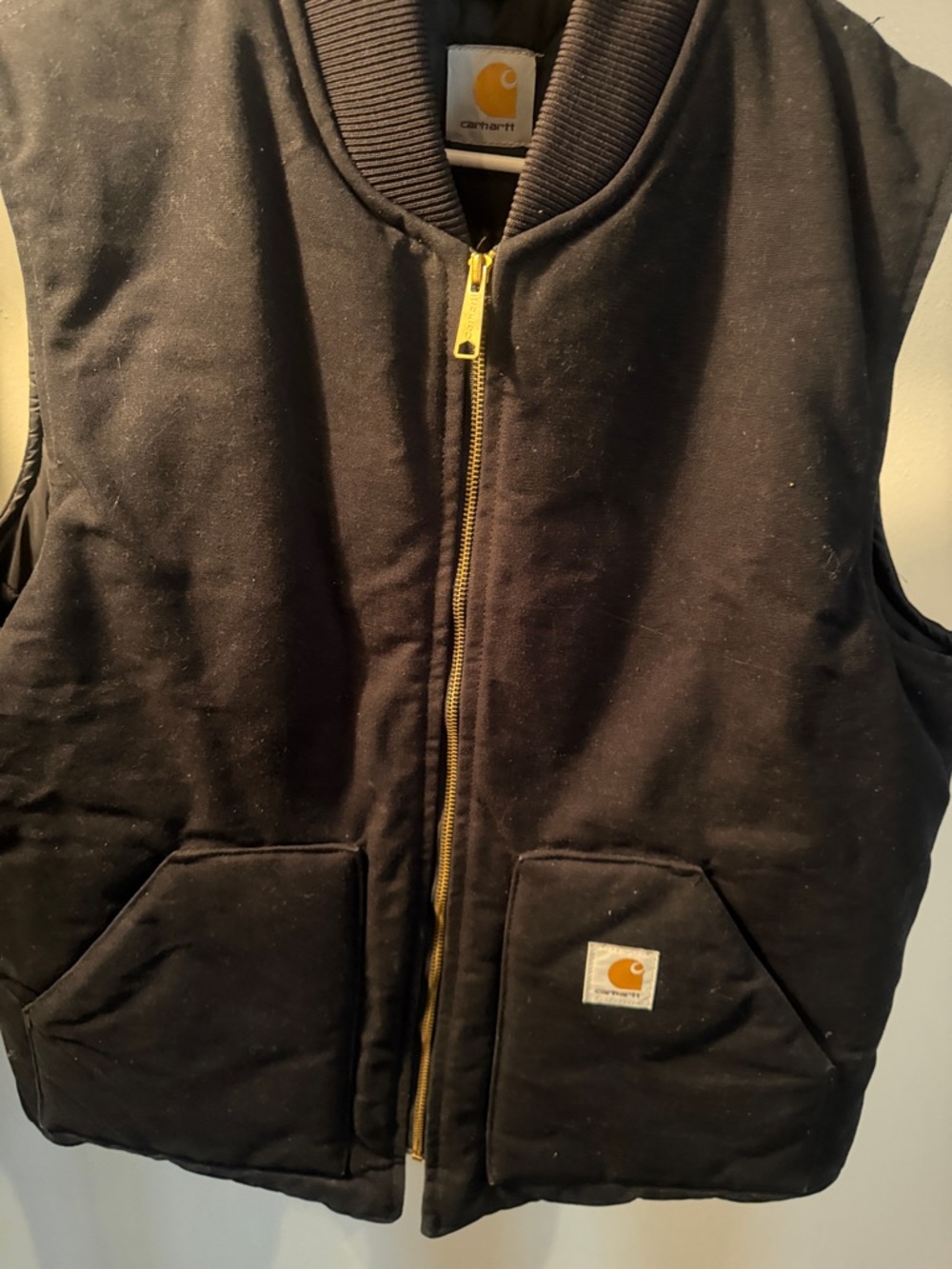 Carhartt Black Insulated Zip-Up Work Vest - Picture 7 of 7